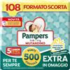 Pampers Baby Dry Mutandino Junior Taglia 5 (12-18 kg)-108 Pannolini