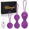 Ukingle Vibratoreper Donna Professionale Ovetto Vibrante Donna Telecomando Vibratore Vibratoriper Donne 3 IN 1 Palline di Kegel Sex Toys con 10 Modalità, Esercizi Per il Pavimento Pelvico Sexytoysys Donna