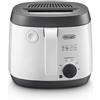 De Longhi FS3021 Friggitrice con interno antiaderente, Termostato regolabile, Oblo, piedini antiscivolo e Design Compatto, capacita 2L, 1800 W, plasti