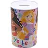 STOR Salvadanaio Metallico Principesse Disney - Salvadanaio Bambini Ufficiale in Acciaio - Resistente Scatola Risparmio Regalo Collezione