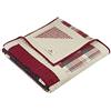Woolrich John Rich & Bros. Woolrich - Coperta Trapuntata di Lusso, Stile Baita, Motivo Patchwork con Alce, per Tutte Le Stagioni, Leggera, Traspirante, per Divano, 127 x 178 cm (Larghezza x Lunghezza), Rosso (Huntington Red)