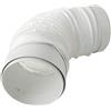 La Ventilazione CGF150B Giunto flessibile ø 150 mm interno con imbocchi F/F per tubi tondi. Colore bianco