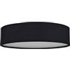 Smartwares Plafoniera Ranex 6000.543 Mia - 40 cm - Nero, metallo;metallo/tessuto/plastica
