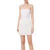 ELISABETTA FRANCHI ABITO BUSTIER CON BALZE DI FRANGE - AB43732E2 - avorio