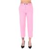 PINKO PANTALONE IN GABARDINA STRETCH OLD WASH - 102989A1NF - rosa