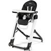 Peg Perego PEG Siesta Follow Me Seggiolone Pappa dalla Nascita Reclinabile con Funzione Sdraietta, Doppio Vassoio, 9 Altezze, 4 Ruote, Pieghevole e Compatto, 0-3 Anni (0-15 kg), Licorice