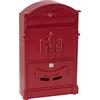 ARREGUI Residencia D-2151/R Cassetta Postale Individuale di Stile Classico in Alluminio, Dimensione M (DIN A4 e Riviste), Rosso