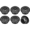 QUARKZMAN 6pz Passacavo per Scrivania, 7/8 Pollici (22mm) Passacavo in Gomma Flessibile Copertura Foro Filo per Organizzatore Cavi Scrivania Computer, Nero