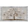 Lupia - Quadro Moderno con Cornice GIOVY Bianca Argento, Tree Mix, Stampa su Pannello in Legno con Glitter, Adatto per Soggiorno, Camera da Letto, Cucina, Ufficio, 60x110 cm, Tema Albero della Vita