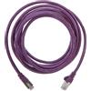 PremiumCord Cavo Patch Cat 6a S/FTP, 10Gbit/s, Cavo Ethernet, LAN, RJ45 Connettori, Flessibile e Robusto, AWG 26/7, Conduttori 100% CU, Viola, 3 m