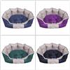 CASA & PETS Cuscino cuccia cani/gatti animale Royal in Oxford morbido comodo igienico lavabile per interno taglia medio/piccola a forma di zampa colorato verde viola nero blu 50x39x18