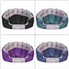CASA & PETS Cuscino cuccia cani / gatti Royal in Oxford morbido comodo per interno taglia medio grande a forma di zampa colorato verde viola nero blu 70x55x24