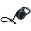KONG Terrain Guinzaglio retrattile per cani, medio, nero, 5 m