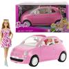 MATTEL Barbie con Auto 500 Cabrio - Set Bambola e Veicolo HRG59