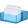 Wedo Scatola per indice A8 con 100 schede riempite