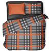 Daunex Parure Copripiumino Infinity Cardiff Arancio
