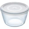 PYREX Cook&Freeze Contenitore Tondo con Coperchio, Vetro, Bianco, 1,1 Litri, 1,1 L
