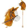 Bieco Hobby Horse Bambini Brownie | Idee Regalo Bambini 1 Anno | Hobby Horse Realistico | Regalo Bimba 1 Anno testa di Cavallo Giocattolo Bambina 1 Anno Idee Regalo Bimbo 1 Anno Regali Bambina 1 Anno
