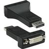 Techly 304154 Adattatore DisplayPort DP Maschio a DVI-I 24+5 Femmina Nero