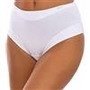 JANIRA Slip Cotton Band Alta Invisible Slip, bianco, M