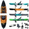 Big Mama Kayak Big Mama S500 fishing con 5 portacanne, modello divisibile, pedali, sedile e timone