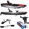 BIG MAMA KAYAK A PEDALI TRIKEN 330 - CANOA MONOPOSTO FISHING + motore elettrico BIXPY K1 Angler PRO Kit Outboard con batteria inclusa PP-768 Wh + Adattatore Hoodoo Pedal Drive
