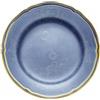 GINORI 1735 PIATTO PANE 17 CM, ORIENTE ITALIANO BLU PERVINCA, FILO ORO