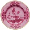 GINORI 1735 PIATTO SEGNAPOSTO 31 CM, ORIENTE ITALIANO ROSSO PORPORA, FILO ORO
