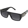 Marc Jacobs Marc Logo 096/S 80S/9O | Occhiali da Sole Graduati o Non Graduati | Prova Online | Unisex | Plastica | Quadrati | Nero | Adrialenti