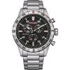 Citizen Orologio solare da uomo Eco-Drive in acciaio inox con cinturino in acciaio inox - AT2520-89E, L'orologio può essere descritto come 'elegante' in quanto ha un design semplice e chiaro con