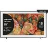 Samsung TV QLED 4K 75" QE75LS03DAUXZT Smart TV Wi-Fi Black 2024, Matte Display,