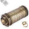 OUKENS Lucchetto Codice da Vinci, Lucchetto Mini Cryptex, Scatole Puzzle con Scomparti Nascosti Porta Anello Regalo Romantico Password Predefinita: ILOVEUBRegali di Compleanno Per Lei