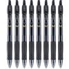 PILOT G2 Premium Ricaricabile & Retrattile Penna Gel Rolling, Punta fine, Nero, Confezione da 8 (15298)