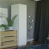 Armadio battente guardaroba 1 anta 50xH180 cm bianco Owen