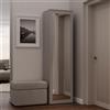 Armadio moderno 1 anta 50xH180 cm specchio grigio Salem