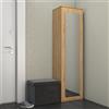 Armadio moderno 1 anta 50xH180 cm specchio rovere oldwook Salem