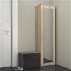 Armadio moderno 1 anta 50xH180 cm specchio rovere Salem