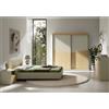 Camera da letto completa matrimoniale moderna rovere beige Tiffany