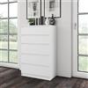 Cassettiera moderna 5 cassetti 70xH110 bianco opaco Adam