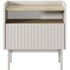 Tavolino moderno design 1 cassetto 53xH56 cm rovere beige Astrid