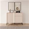 Credenza madia moderna 103xH81cm 2 ante 1 cassetto beige Maty