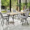 Tavolo 120/160 da pranzo allungabile moderno rovere nero Aida
