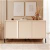 Credenza madia moderna 153xH81cm 3 ante beige Maty