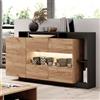 Credenza madia moderna 155xH94 rovere antracite Fiona