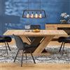 Tavolo allungabile 160/200 da pranzo modreno rovere nero Emily