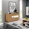 Credenza madia moderna 155xH94 rovere bianco Fiona