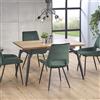 Tavolo allungabile moderno 140/180 rovere nero Colton