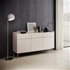 Credenza madia moderna 3 ante 3 cassetti 153xH82 rovere beige Astrid