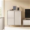 Credenza madia moderna contenitore 2 ante 103xH124 beige Fedra
