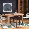 Tavolo rotondo allungabile 102/142 cm moderno design rovere Lucca